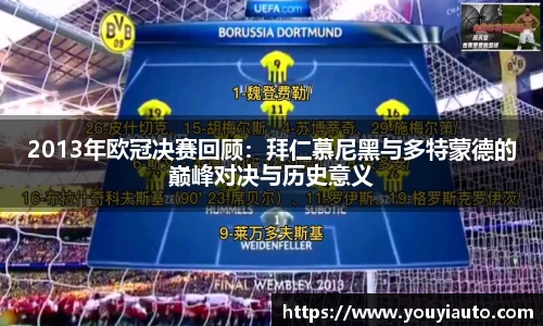 2013年欧冠决赛回顾：拜仁慕尼黑与多特蒙德的巅峰对决与历史意义